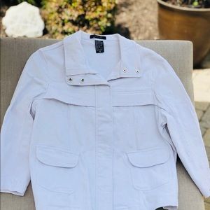White denim jacket